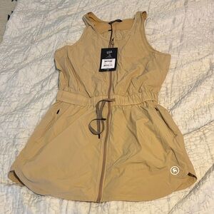 Backcountry Women’s Venture Beyond Tan Sleeveless Zip-Up Dress- super cute!